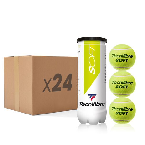 SOFT : BOX OF 24 TUBES OF 3 TENNIS BALLS image number 0